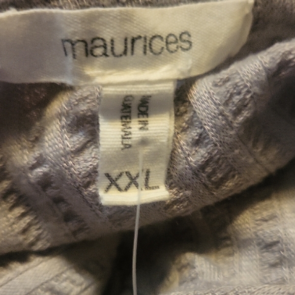 Maurices Heather Gray Flutter Sleeve Blouse - Picture 8 of 8